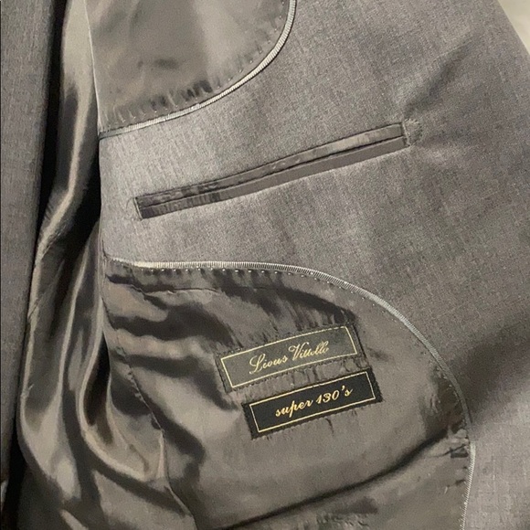 Lious Vittello Super 130s men’s gray suit 44R - Picture 6 of 10